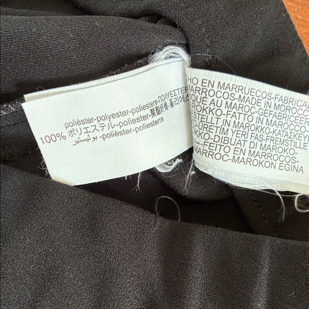 ZARA Black Trousers pants size large bootcut - Picture 5 of 5